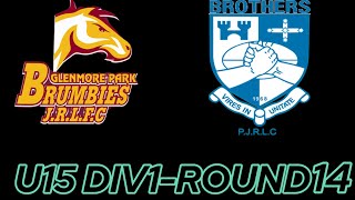 Glenmore Brumbies U15s vs Brothers U15s round 14 [upl. by Anaed]