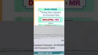 Diclofenac sodium paracetamolserratiopeptidase tab used Hindi [upl. by Callery]