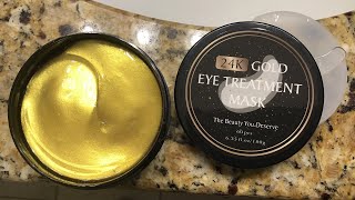 Vanelc 24k Gold Eye Mask Review [upl. by Une793]