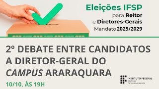 2o Debate dos candidatos à Direção Geral [upl. by Lait]