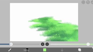 【Simple】Tutorial How To Draw Grass In Ibis Paint [upl. by Alexandros]