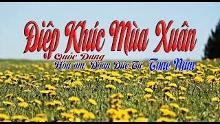 karaoke Điệp Khúc Mùa Xuân tone Nam [upl. by Jezabel]