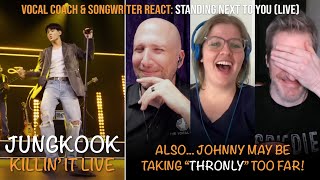 Vocal Coach amp Songwriter React to the Standing Next to You iHeart Radio LIVE  Jungkook BTS [upl. by Ahselat224]