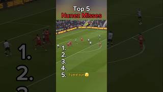 Best Nunez misses 🤣 football shorts [upl. by Afesoj448]