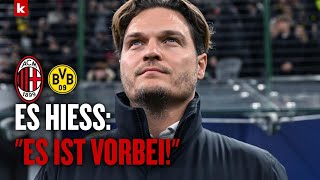 Terzic Genugtuung nach dem Weiterkommen und ein Versprechen  Milan  Dortmund 13 [upl. by Tabbatha]