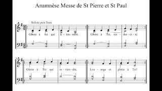 Anamnèse Messe de St Pierre et St Paul [upl. by Elaval13]