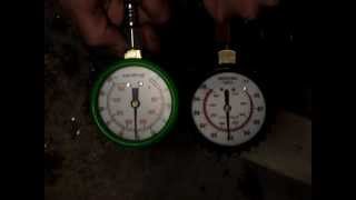 Actron Fuel Pressure Gauge versus SnapOn Oil Pressure Gauge [upl. by Leffert]