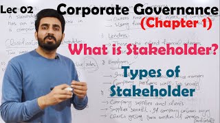 02 Stakeholder and its Types  Corporate Governance BBAMBA [upl. by Veleda]