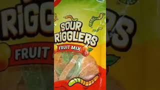 sour wrigglers fruit mix asmrsounds asmr shortvideo shorts dansmyloves [upl. by Errot]