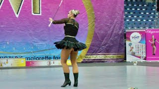 Majorettes TOM KROKODÝL Ostrava  baton solo senior  Liberec 2024  Majorette Championship MWF [upl. by Nosemaj]