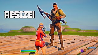 How to RESIZE your CHARACTER In Fortnite Season 6 Glitch [upl. by Johppa]