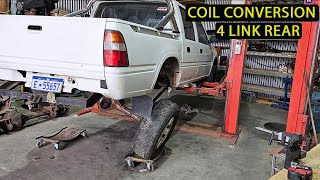 TF Holden Rodeo Rear Triangulated 4 Link GU Patrol diff and Coil conversion PT1 [upl. by Peppard272]