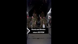 Russia and Ukraine return 90 POW [upl. by Helgeson590]