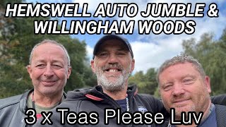 3x Teas Please Luv  Motovlog 22  Hemswell auto jumble amp Willingham woods 2 Stroke gathering 📍 [upl. by Abbie]