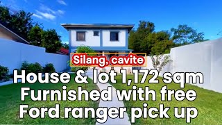 NOTS030 Silang cavite retirement farm house and lot 1172 sqm fully furnished with free ford ranger [upl. by Analart]