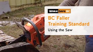 BC Faller Training Standard  Using the Saw 4 of 17 [upl. by Teri]