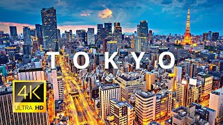 Tokyo Japan 🇯🇵 in 4K ULTRA HD 60 FPS  1st Largest City in The World Drone View [upl. by Ynnot]