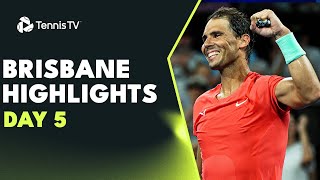 Nadal Faces Kubler Dimitrov amp Hijikata Also Feature  Brisbane 2024 Day 5 Highlights [upl. by Koloski628]