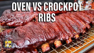 Oven VS Crockpot Ribs [upl. by Kcirdle]