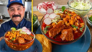 How to Make POZOLE ROJO like the best Mexican Restaurants Authentic Recipe for Red Pork Pozole [upl. by Eelrak912]