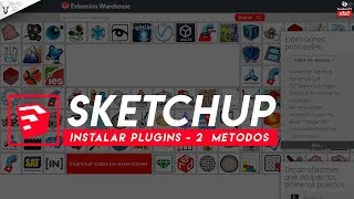 Curso de Sektchup  Como instalar plugins en Sketchup [upl. by Gahl993]