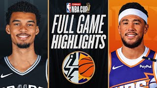 SPURS at SUNS  EMIRATES NBA CUP 🏆  FULL GAME HIGHLIGHTS  December 3 2024 [upl. by Coniah955]