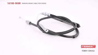 16100906R PARKING BRAKE CABLE FOR DODGE [upl. by Cohe]