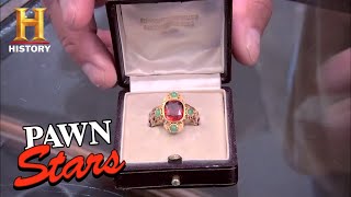 Pawn Stars 19th Century Roman Catholic Cardinal Ring Season 7  History [upl. by Bilak]