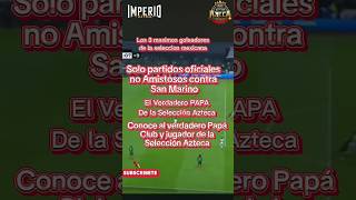 Conoce a los tres máximos goleadores de la selección MexicanaConoce al verdadero papá ligamx [upl. by Bosson]