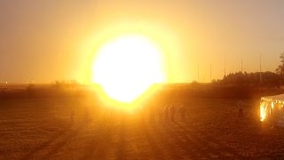 Antares rocket explosion seen from press site [upl. by Atthia]