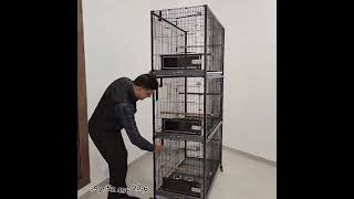 MBS Bird Cages Heavy duty Stackable Towers birdlovers pets birdcages birdcare birds petcare [upl. by Erdnaxela]