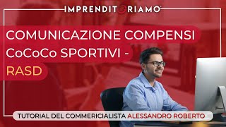 Comunicazione compensi CoCoCo Sportivi  RASD [upl. by Arand85]