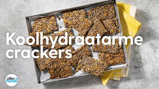 Koolhydraatarme crackers  Recept  Allerhande [upl. by Ahsema297]