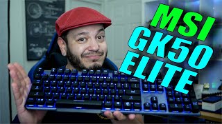 MSI GK50 Elite Mechanical Gaming Keyboard I like the clicky [upl. by Tarrsus482]