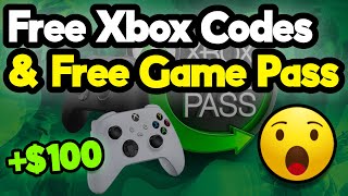 Free Xbox Codes for FREE Game Pass Membership amp MORE 2023 METHOD [upl. by Canon]