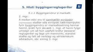 CE merkingar á byggingarvörum [upl. by Nymrak]