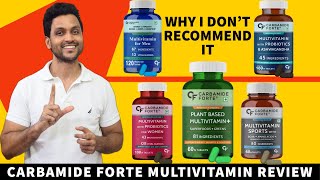 Carbamide forte multivitamin review  with probiotics and ashwagandha  sports multivitamin [upl. by Nnaitsirhc]