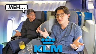 My Dad’s Brutally Honest Review of KLM Business Class [upl. by Annaihr]