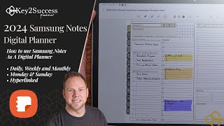 2024 Samsung Notes Digital Planner  How to Digital Plan [upl. by Laryssa]