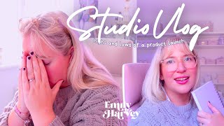 STUDIO VLOG 💜 The Real Highs amp Lows of a Product Launch  Emily Harvey Art [upl. by Letnuhs]