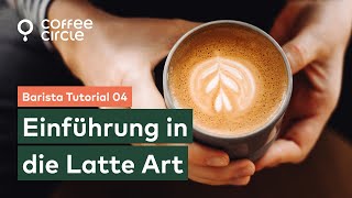 Barista Tutorial 4 Latte Art Herz amp Rosetta  Coffee Circle [upl. by Till279]