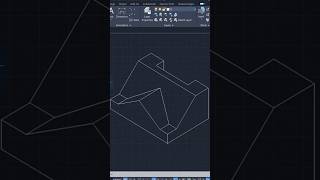 Create Isometric Drawings in AutoCAD 🖥️  Quick Tutorials shorts trending drawing [upl. by Ainuj]