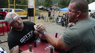 Jonathan Breda VS Robbie Topie 2024 Rathdrum Armwrestling Tournament [upl. by Lindblad969]