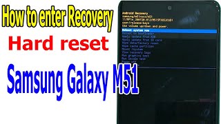 How to enter Recovery Mode to reset Samsung Galaxy M51 [upl. by Shawnee]