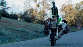 KLX 110 Wheelies SCRAPES [upl. by Brinkema]