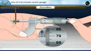 Use of micrometer screw gauge  class 11 Physics Practical [upl. by Millhon]