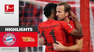 Kane cant stop scoring  FC Bayern München  1 FC Union Berlin  Highlights  MD 9 – Bundesliga [upl. by Ier]