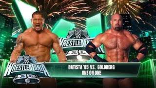 WWE 2K24 BATISTA VS GOLDBERG [upl. by Esimehc]