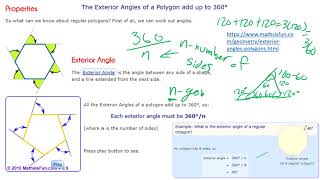 Interior and Exterior Angles [upl. by Ellenrad]