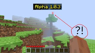 Minecraft Alpha 103 is terrifying TURN ON CAPTIONSUBTITLE [upl. by Elicul]